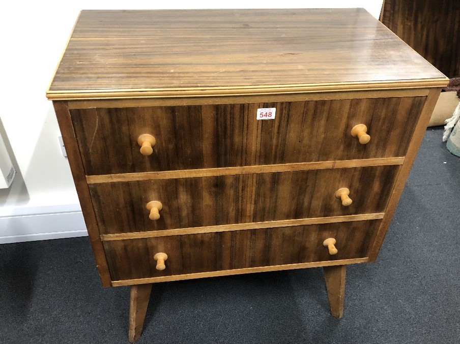 A retro 1950s Morris of Glasgow chest of drawers