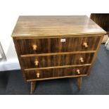 A retro 1950s Morris of Glasgow chest of drawers