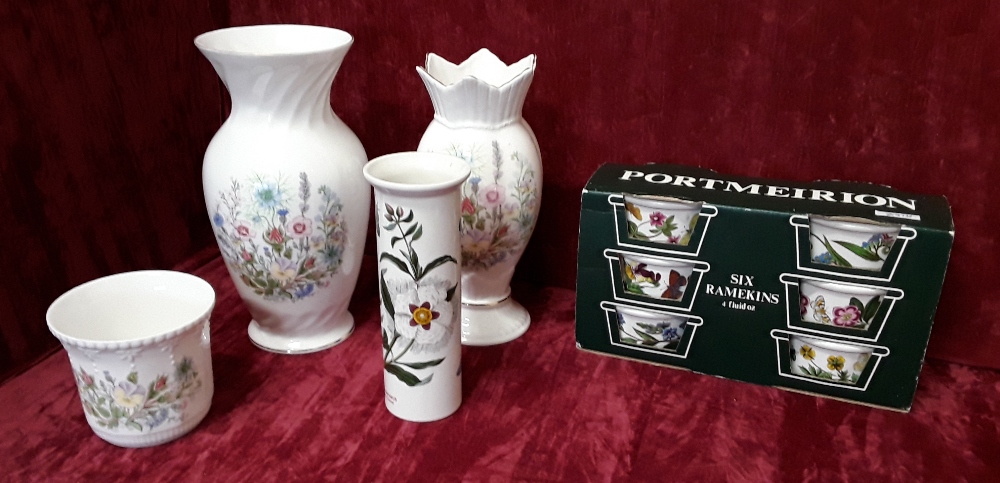 Collection of bone china ceramics including Aynsley and Portmerion. - Image 2 of 4