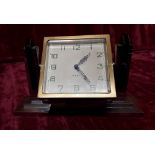 A small Art Deco style mantel clock with 8 day movement.