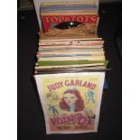 A large collection of vinyl records - 78s, 331/3, LPs.