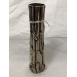 An Art Deco style Italian silver plated bud vase marked SILEA.