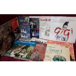 A small collection of original record albums of Musicals.