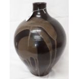An Arnaud Barraud black and gray vase.