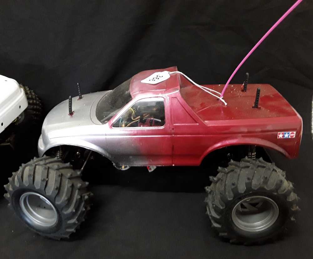 A pair of 1990's Big Foot remote control cars. - Image 2 of 5