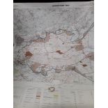 An Ordnance Survey Map showing the Salisbury Plain training area.