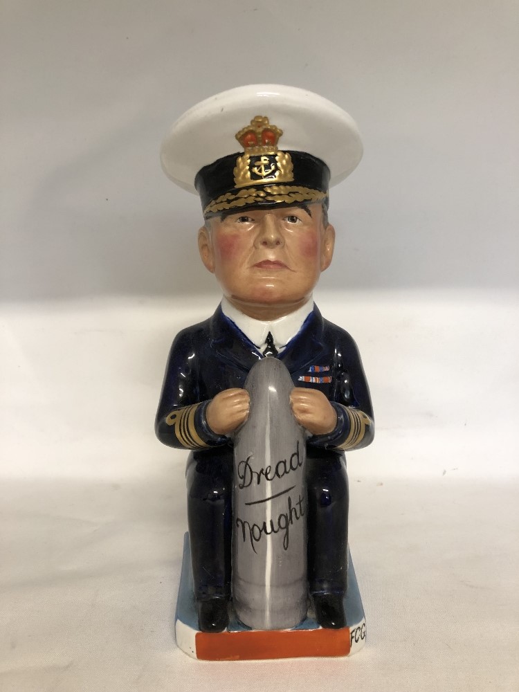 A toby jug depicting Admiral Beatty (Dread Nought).