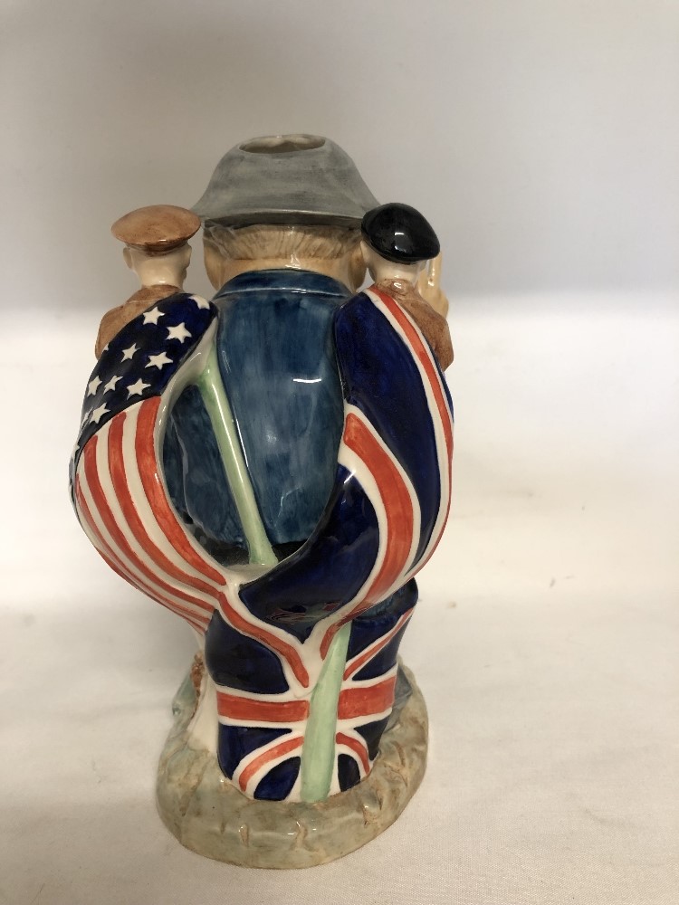 D-Day Churchill Toby Jug by Kevin Francis celebrating the 50th anniversary of D-Day. No 14 of 750. - Image 3 of 5