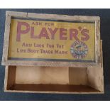 A large Players Navy Cut packing case complete with lid.