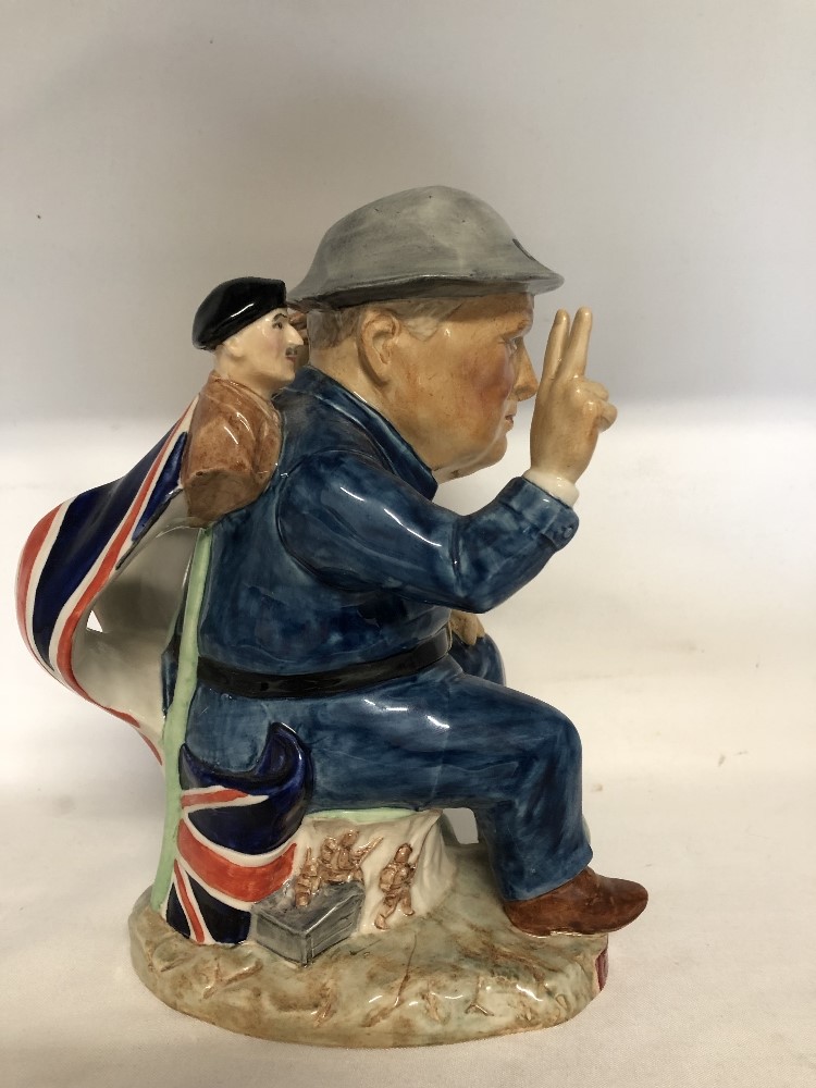 D-Day Churchill Toby Jug by Kevin Francis celebrating the 50th anniversary of D-Day. No 14 of 750. - Image 4 of 5