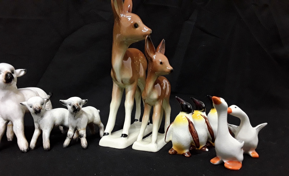 A collection of china animals including Beswick and Goebbels etc. (15 in total). - Image 3 of 5