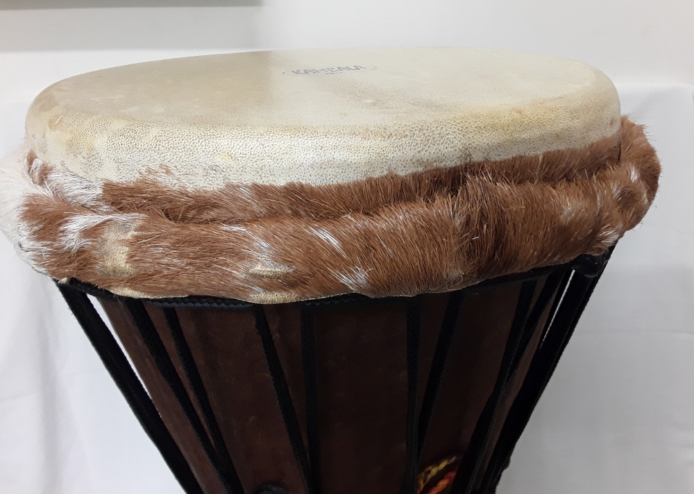 A large Djembe drum by Kambala with carry case - Image 6 of 6