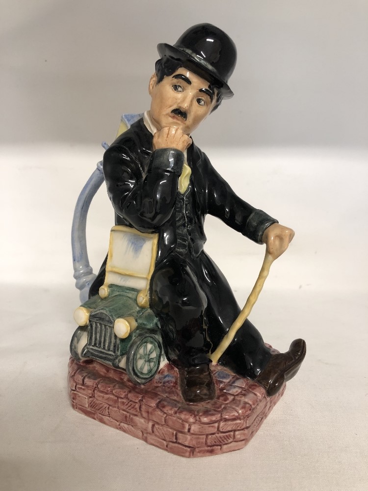 Charlie Chaplin Toby Jug by Kevin Francis modelled by Andy Moss, No 32 and limited to Guild members.