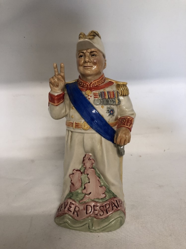 Admiral – Naval Churchill Figure toby jug by Kevin Francis No 75 of 750 made.