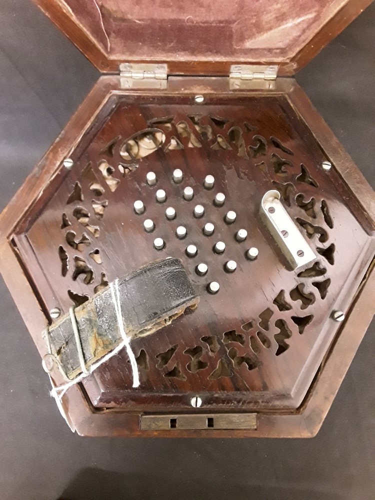 A concertina with 24 Keys to both sides in a box markeda and boyds - Image 3 of 7