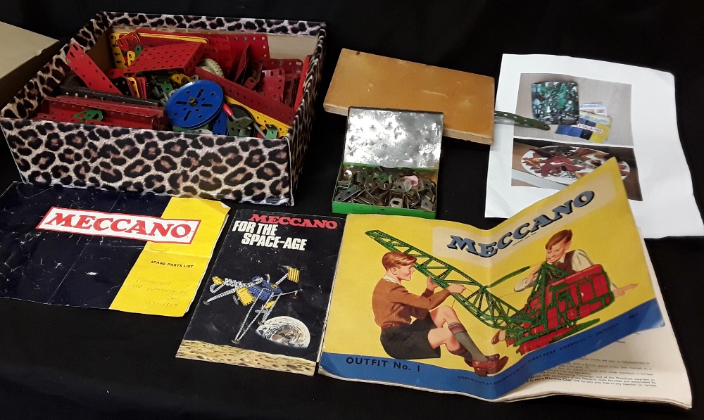 A box of vintage Meccano.