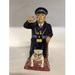 V.E Day Naval Churchill toby jug by Kevin Francis No 8 of 750 made.