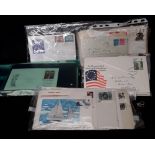 A collection of first day covers together with stamped ephemera.