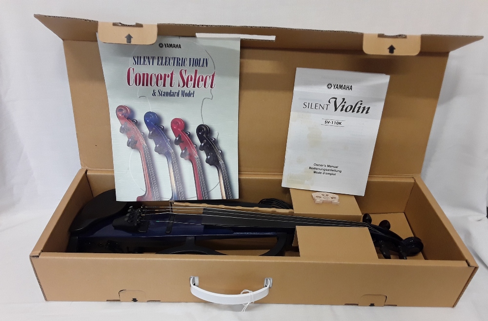 A Yamaha silent violin, full size in original box. - Image 2 of 5