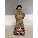 Field Marshall Montgomery toby jug by Kevin Francis No 34 of 750. Bleached colour.