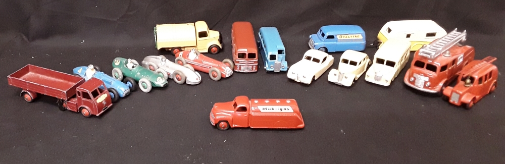 A large amount of Dinky diecast vehicles.