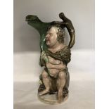 A toby jug depicting Pan – Bacchus Jug (circa -1770). Modelled by J. Voyez who worked for Ralf Wood.