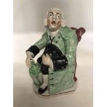 The Night-watchman toby jug (circa 1810) by Enoch Wood.