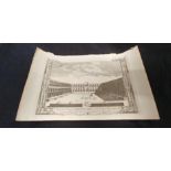 An engraving "View of Persian Caravansary" 1782, engraved by Lodge Sculp.