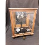 A set of cased scientific scales by William A. Webb 1922