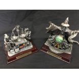 Two large Myth and Magic pewter studies