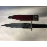 A 10 inch Wostenholm Bowie knife, Sheffield 1*XL with buffalo horn handle.