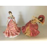 Two porcelain ladies by The Leonardo Collection. Being sold on behalf of the Salvation Army.
