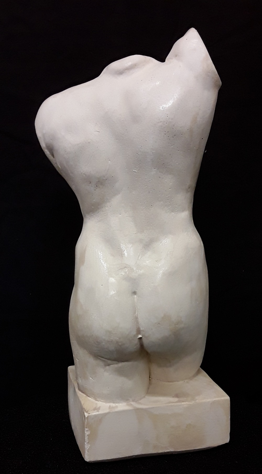 A ceramic sculpture of a female torso. - Image 3 of 3