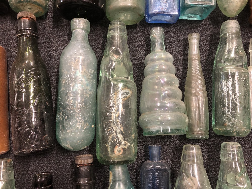 A box of Victorian bottles. - Image 2 of 2