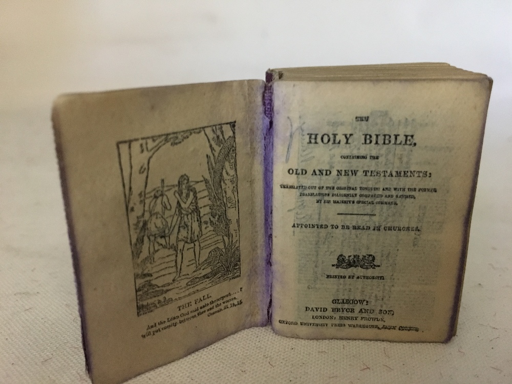 A miniature Victorian Bible. 4.5cms by 3cms by 2cms thick - Image 3 of 3