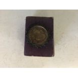 A miniature Victorian Bible. 4.5cms by 3cms by 2cms thick