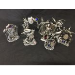 A collection of nine Myth and Magic pewter fiurines membership studies for the Collector's Club only