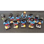 A set of 11 Robinson's Gollie football players.