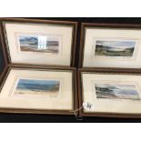 Four limited edition prints by Ronnie Leckie of scenes on Isle of Mull.
