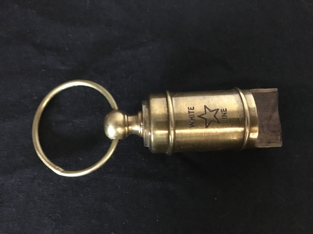 A brass White Star Line whistle. - Image 2 of 2
