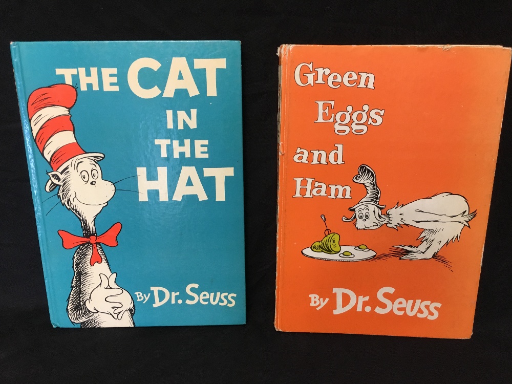 Two original books by Dr Seuss.