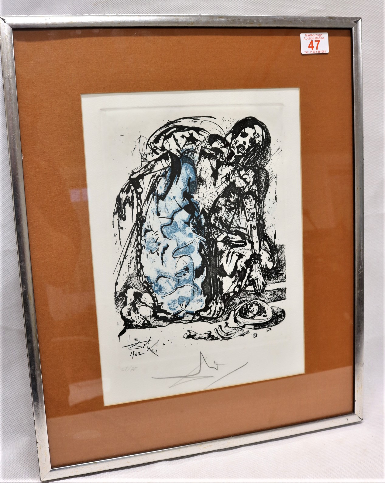 A Salvador Dali signed etching 1974 "Life is a Dream". - Image 2 of 8