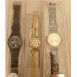 Réunion de 6 montres Swatch JO d'Atlanta. -