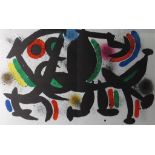 Joan Miro. Composition. Lithographie. 30.5 x 49 cm. -