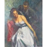 Richard. Le couple. Hstoile. Signée. 73 x 60 cm. -