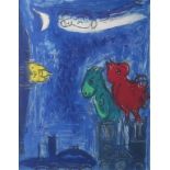 Marc Chagall (d'après). Composition. Lithographie. 35 x 26.5 cm. Joint fac-similé [...]