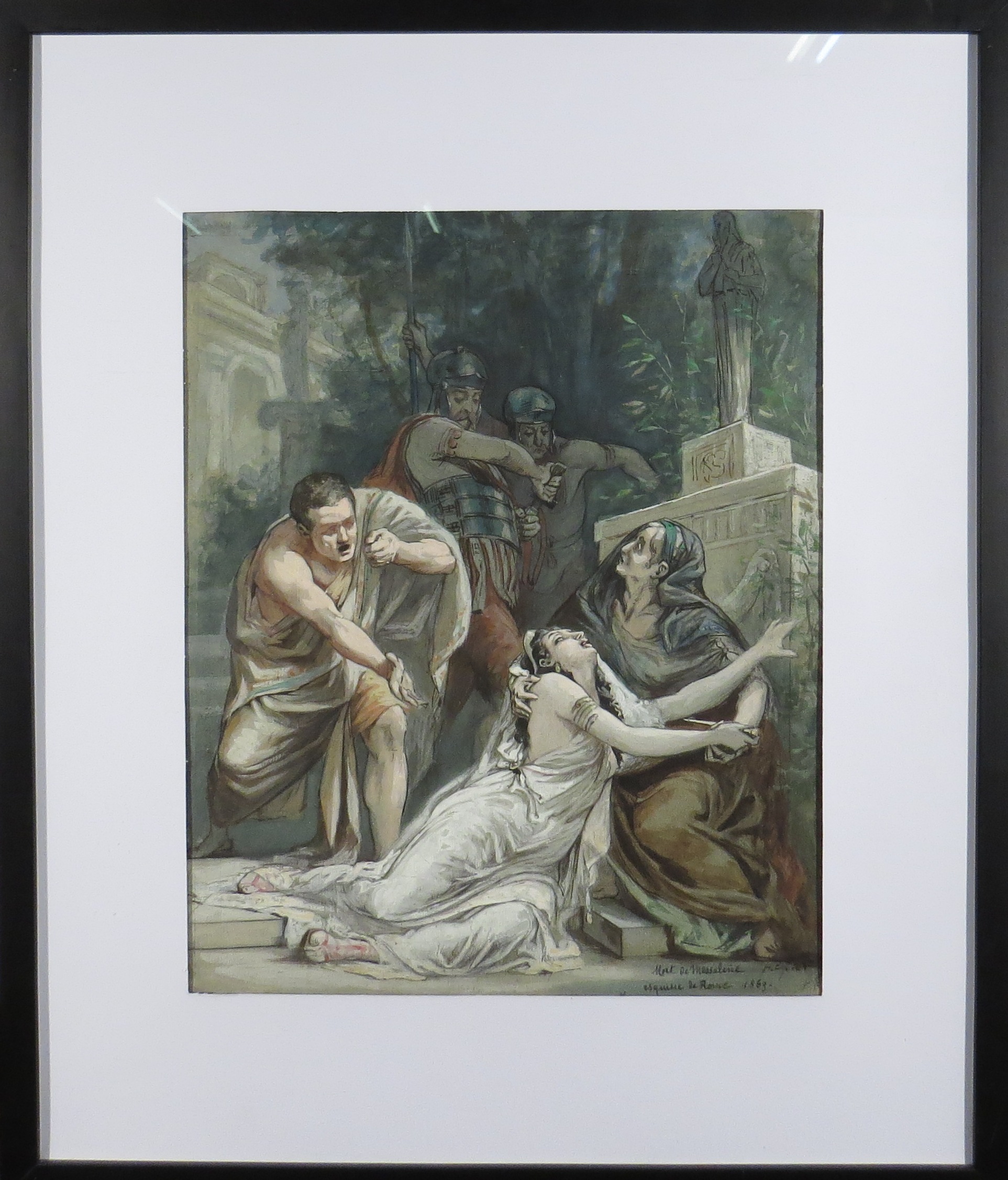 Charles de Villier. La mort de Messaline. Esquisse pour le prix de Rome de 1870. [...] - Image 2 of 2