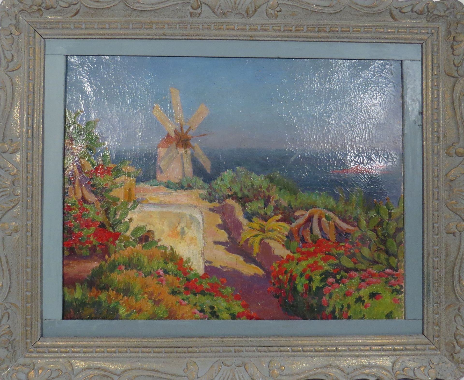 Albert De La Peyrouse. Le Moulin. Huile sur toile. Signé. 50 x 61 cm. - - Bild 2 aus 2