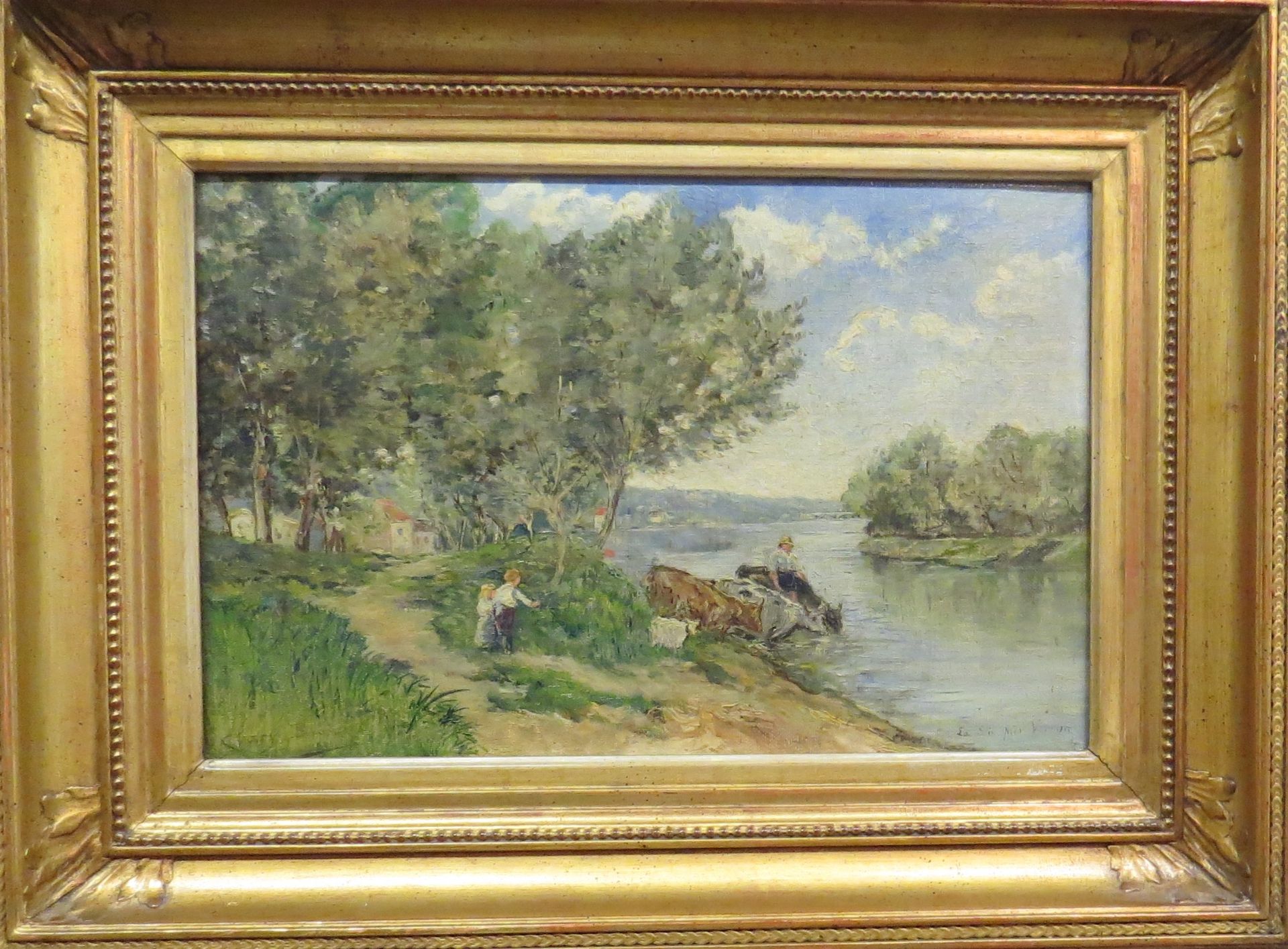 Adolphe Clary Baroux. 1865-1933. La Seine près de Vernon, Eure. HSToile. Signée, [...] - Bild 2 aus 2