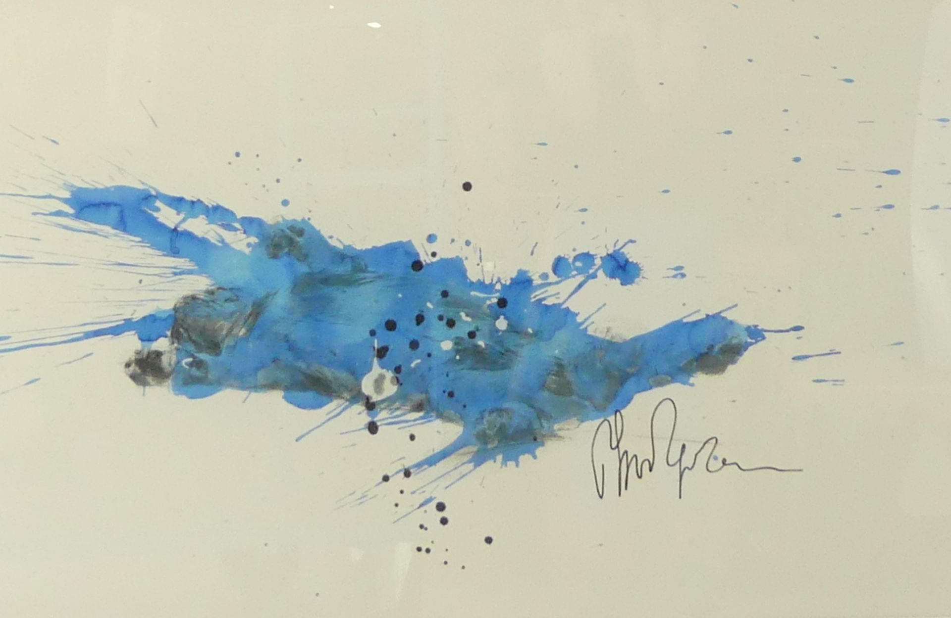 Philippe Pasqua (né en 1965). Composition. Technique mixte sur papier. Signée. 76 x [...]